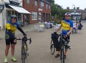 Aegir riders in Alford at the end of the club's leisure ride, which also took place this week from Lincolnshire Wolds to Alford.