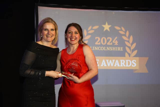 Sophie Grayson was last year's winner of the Frontline Leader Award, presented by Katie Davies from Wilkin Chapman.
