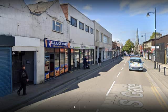 The fight is alleged to have taken place outside USA Chicken in Southgate, Sleaford, according to police. Photo: Google