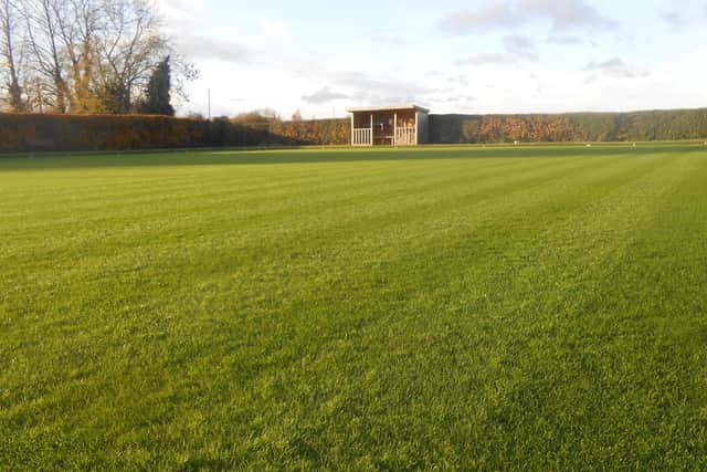 The improved playing surface at Beckingham Bowls Club