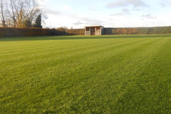The improved playing surface at Beckingham Bowls Club