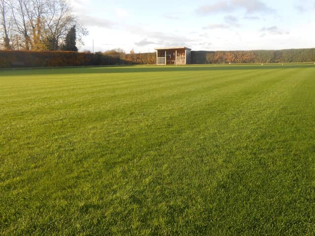 The improved playing surface at Beckingham Bowls Club