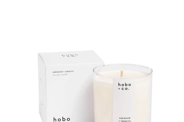 Hobo & Co's Oakwood & Tobacco candle.