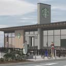 Approved plans for a Starbucks on Gallamore Lane, Market Rasen. Credit: Morbaine