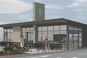 Approved plans for a Starbucks on Gallamore Lane, Market Rasen. Credit: Morbaine