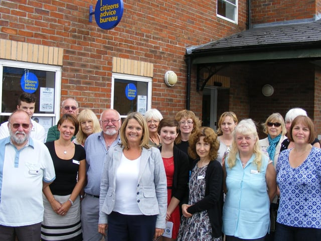 Volunteers at Sleaford and District CAB during an open day at its Money’s Yard base to mark the organisation’s 75th anniversary.
