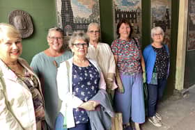 The MosArt team with their Civic Trust Award and their mosaics.