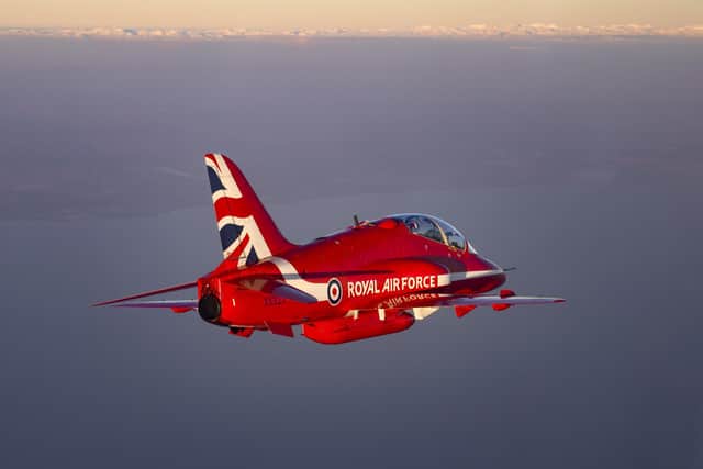 The Red Arrows display team are now using the airspace in and around RAF Syerston, near Newark,