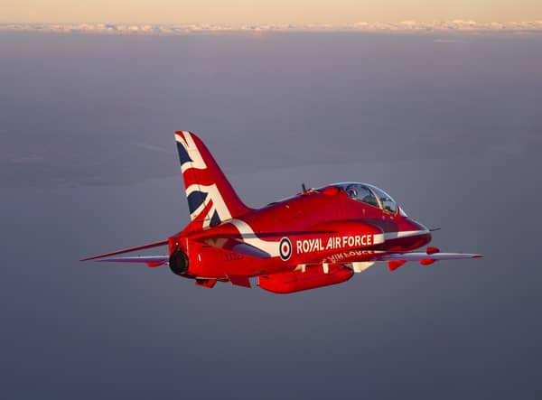 The Red Arrows display team are now using the airspace in and around RAF Syerston, near Newark,