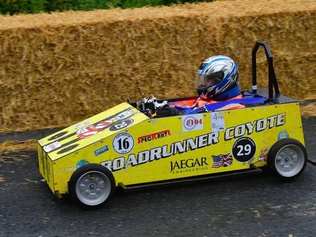 Racing at Coleby Downhill Challenge.