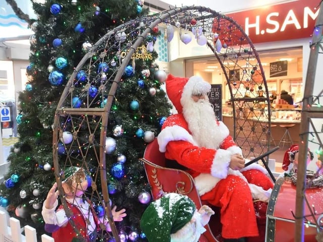 One of the stunning festive displays created by the team at the Hildreds Centre.