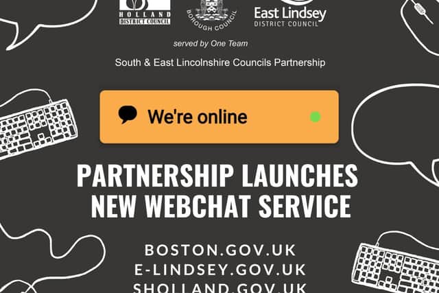 Three Lincolnshire councils have launched a new webschat service for residents