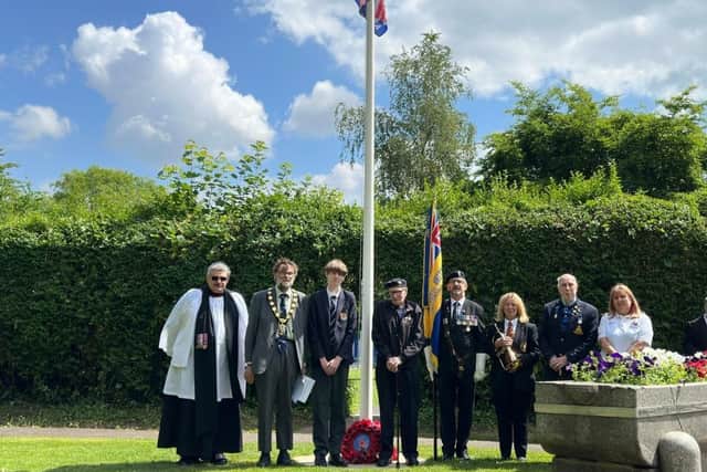 A special ceremony to mark the 80th anniversary of D-Day took place in Gainsborough's Richmond Park