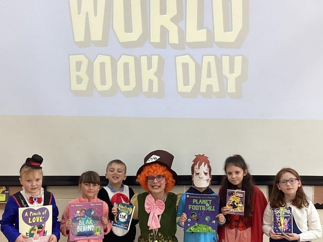 Sutton on Sea School pupils dressed for World Book Day.