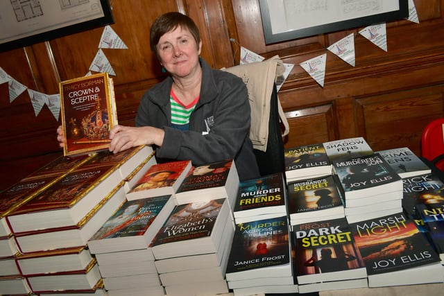 Sally Rear, of Waterstones, at Boston Book Festival.