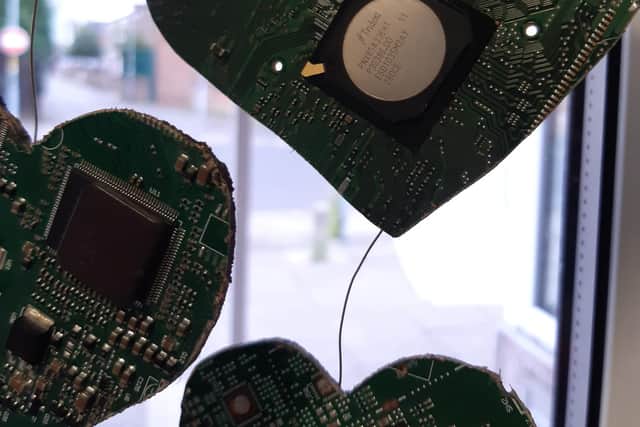 Clever use of old circuit boards