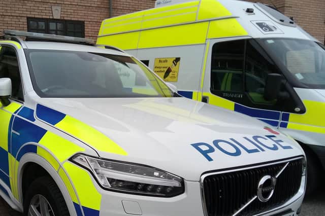 Lincolnshire Police vehicles. Library image
