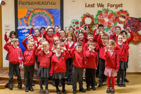 Pupils at Coningsby CofE Primary School