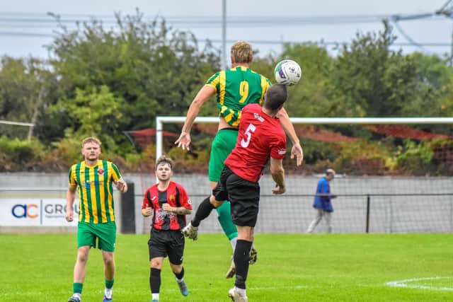 Action from Skegness' cup win. Pic by Ryan Thompson, Happy Snapz Photography