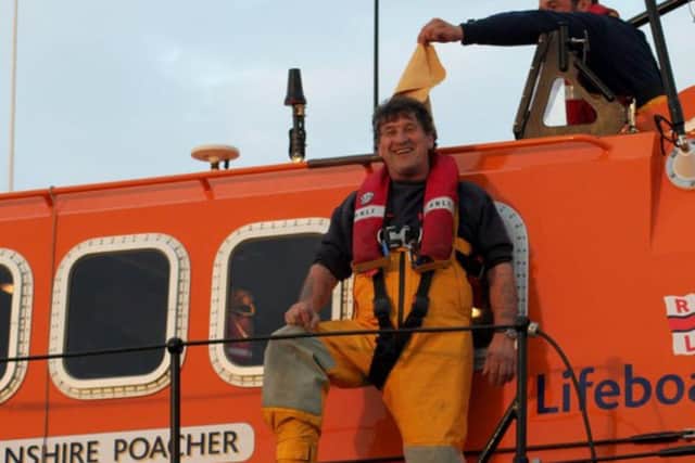 David 'Wiggy' Sellers on his last launch on the Mersey class lifeboat.