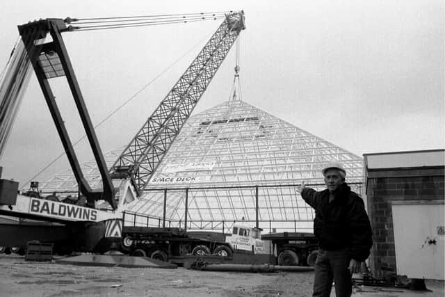 Company founder John Woodward was always hands-on with his developments - including the pyramid at Fantasy Island.