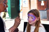 Children enjoyed getting their faces painted at the event