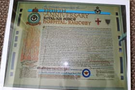How the Rauceby Hospital scroll looked.