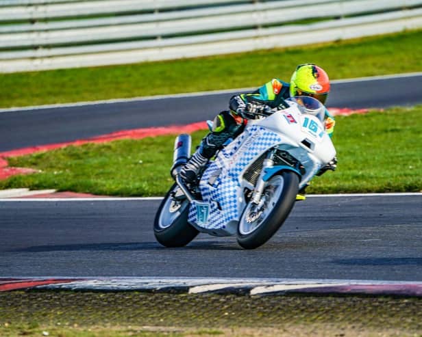 Kyle Jenkins in action at Donington Park