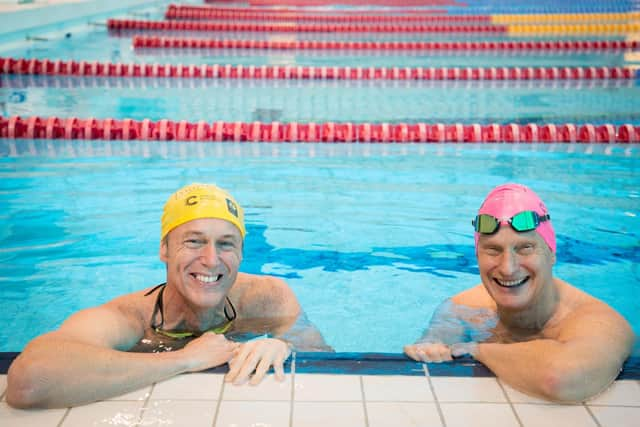 Mark Foster and Swimathon President Duncan Goodhew