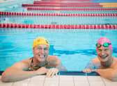 Mark Foster and Swimathon President Duncan Goodhew