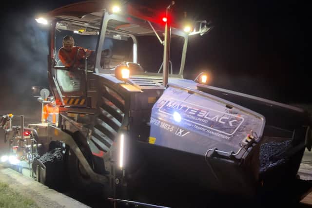The 13-week project to improve a stretch of the A17 near Boston got under way a month ago.