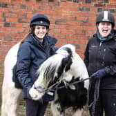 Stig is pictured with Natalia De Benedictis and Victoria Hotchkin