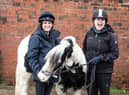 Stig is pictured with Natalia De Benedictis and Victoria Hotchkin