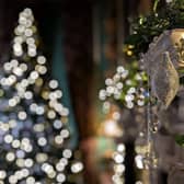 Belton House decorated for Christmas.