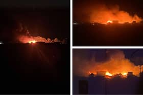 Photos of the fire shared with The Standard by Kayleigh Holland, showing how the outbreak developed in size.