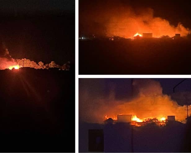 Photos of the fire shared with The Standard by Kayleigh Holland, showing how the outbreak developed in size.