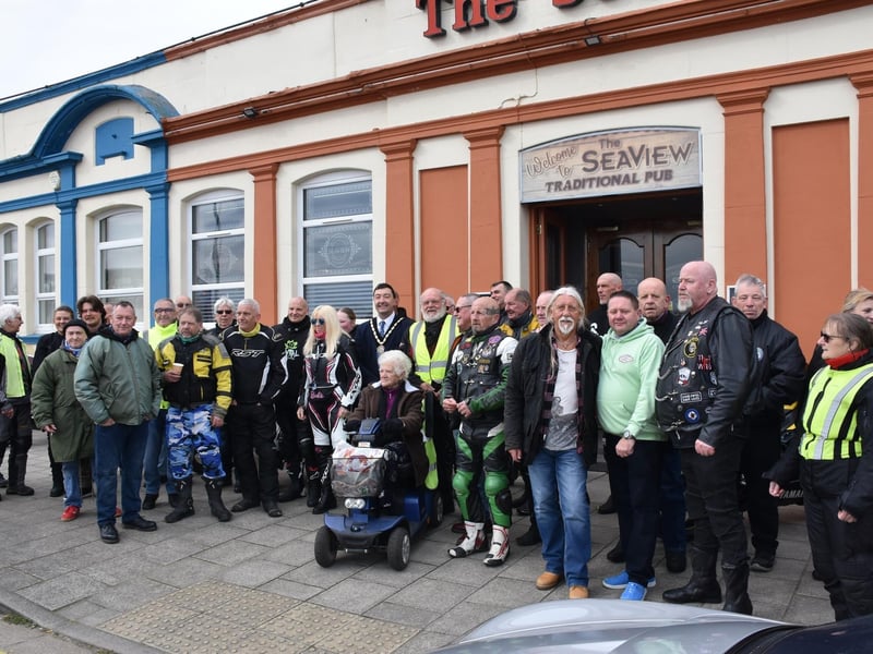 Riders set off on the annual Easter egg run from the Seaview Pub in Skegness to Boston.