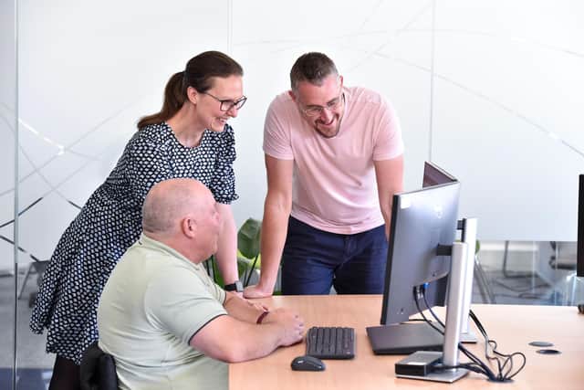 Some of the current Active Lincolnshire team in the office