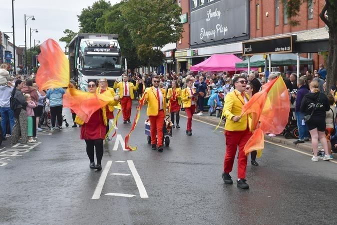 The parade in Lumley Road.
