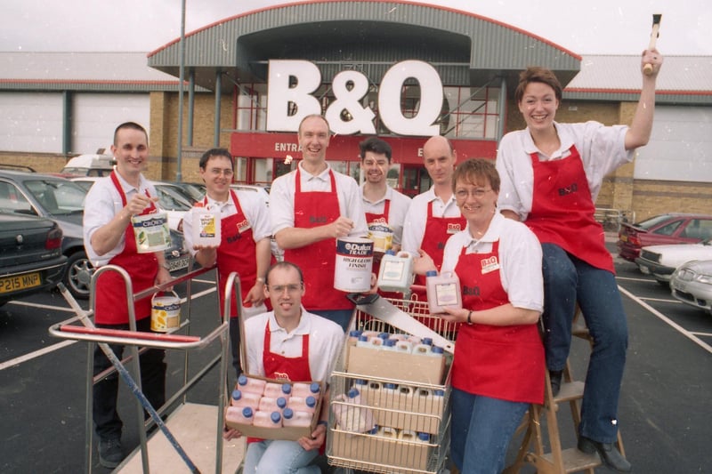 After its original shop was destroyed by fire, DIY retailer B&Q was all set to open a new store in Boston 25 years ago. The branch - based on the Westbury Road Retail Park, near Tesco - was due to open on July 10. At the time of this photograph, the business had been trading from a temporary site in Tattershall Road. This followed the devastating fire at its premises off John Adams Way (where Matalan is based today) in August 1995. "All new B&Qs have fire sprinkers and smoke vents installed," The Standard noted in June 1998 when it ran this photograph, which shows some of the 80-strong team of staff who would be working at the store, including manager Steve Reid.