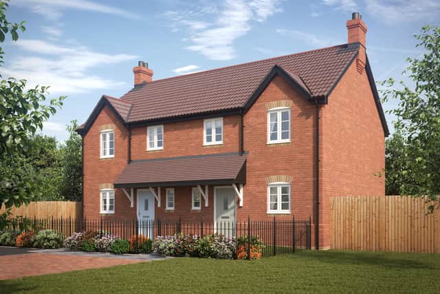 How some of the semi-detached new homes will look.