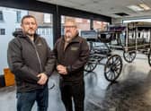 Mark Armstrong with Paul Robinson, Head bearer at Armstrong & Sons.