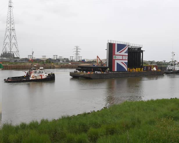 The Boston Barrier's second set of defence gates arriving from the Netherlands in 2021.