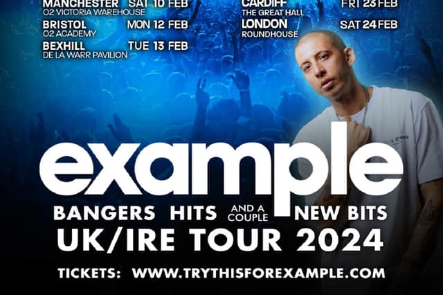 Check out a gig by Example in Lincoln early next year.
