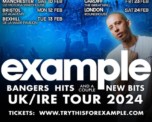 Check out a gig by Example in Lincoln early next year.
