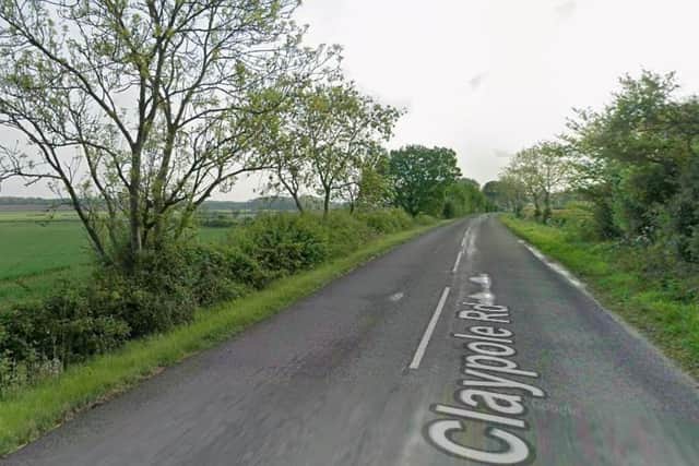 Claypole Road In Stubton, near Newark. Photo Google Maps