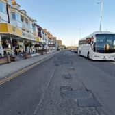 A recent image of the road along Skegness seafront.