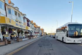 A recent image of the road along Skegness seafront.