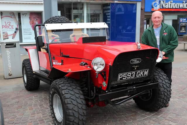 Mick Rogers brought his highly modified Land Rover discovery to the show. It is a Land Rover discovery chassis with a hand made body.