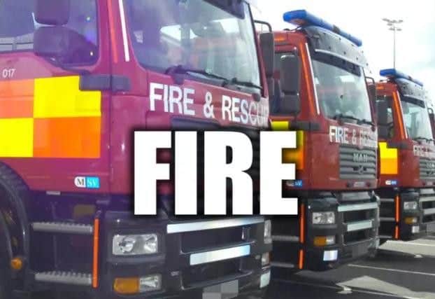 Firefighters attended a fire at a Gainsborough property on Sunday night